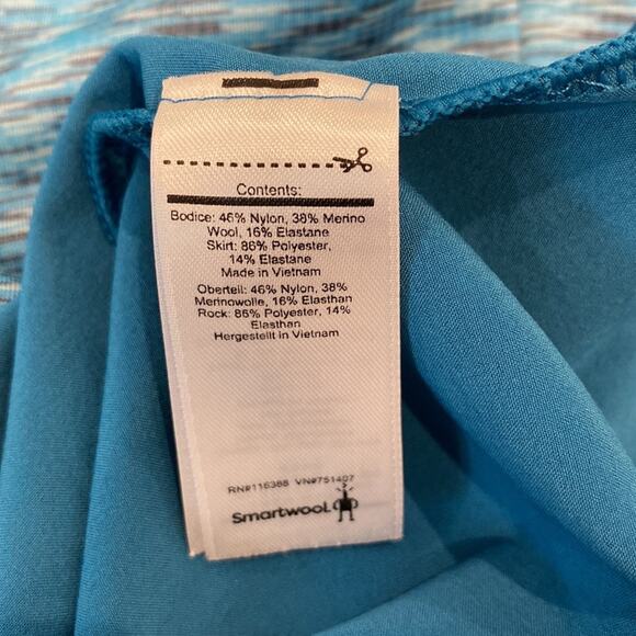 NWOT Smartwool Willow Glacier Blue Merino Wool Dress S - Picture 10 of 13